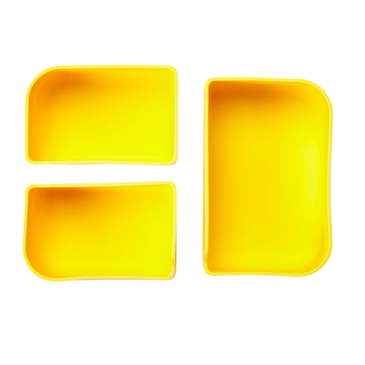 Lunchbots Small Silicone Build-A-Bento Box - Sand Yellow
