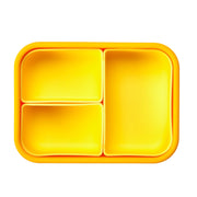 Lunchbots Small Silicone Build-A-Bento Box - Sand Yellow