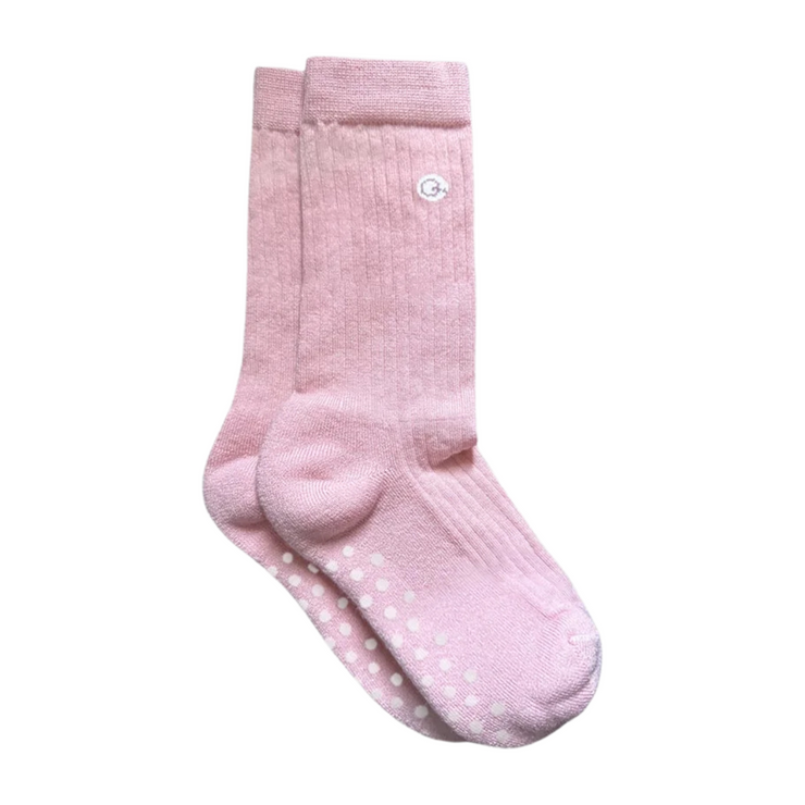 Merino Wool Midweight Kids Socks - Pink