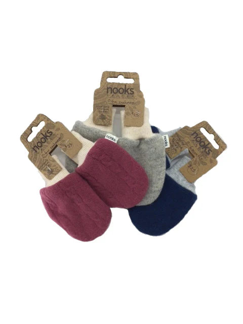 Upcycled Cashmere Wool Baby Mittens