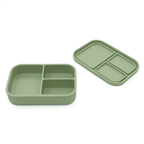 Silicone Bento Snack Box - Leaf Green