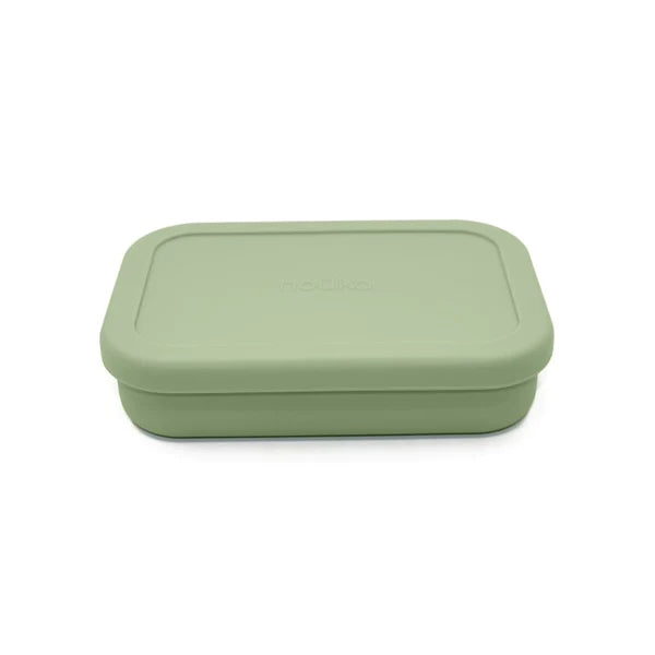 Silicone Bento Snack Box - Leaf Green