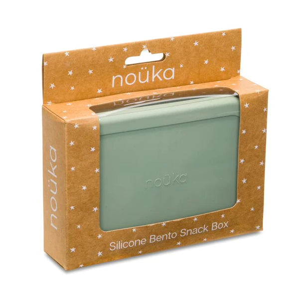 Silicone Bento Snack Box - Leaf Green