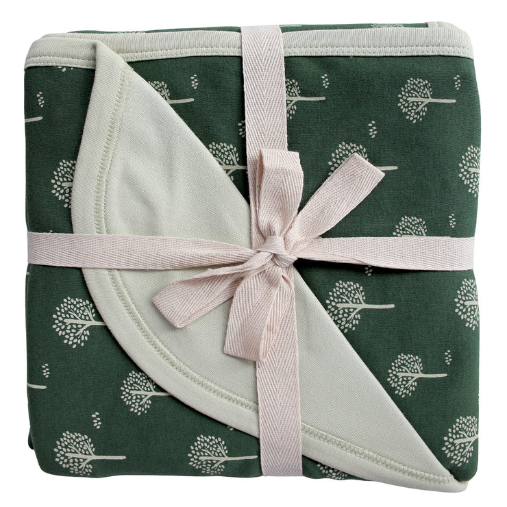 Parade Organics Cotton Keepsake Blanket - Leafy Trees