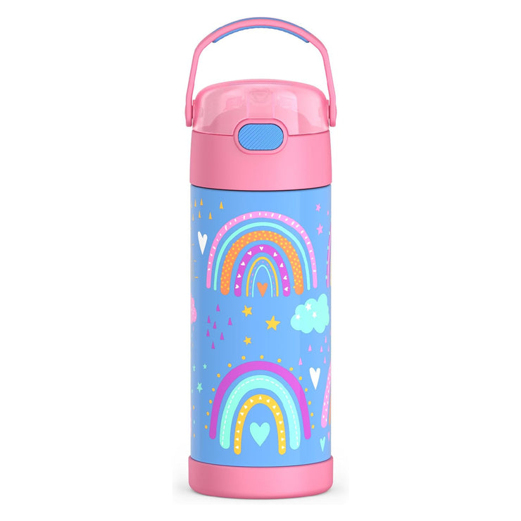 Thermos FUNtainer 14oz Water Bottle with Straw Top - Rainbow Dreams