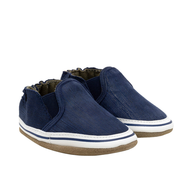 Soft Soled Baby Shoes - Navy