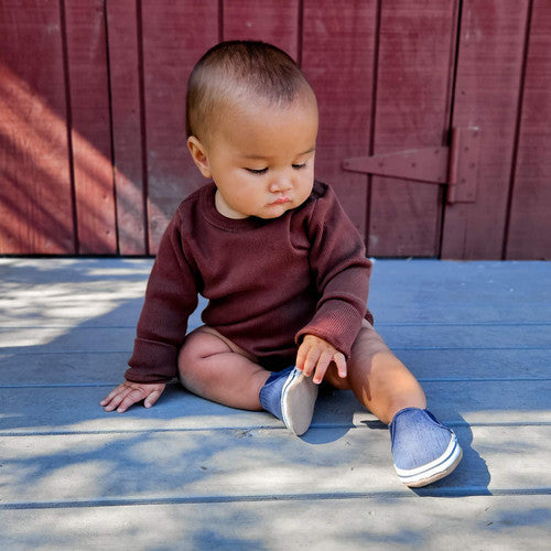 Soft Soled Baby Shoes - Navy