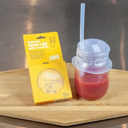 Silicone Lid and Straw - Clear