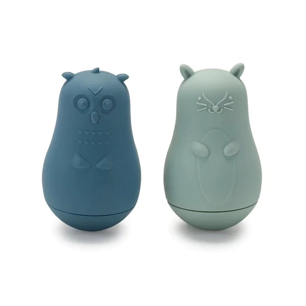 Silicone Owl & Otter Bath Toys