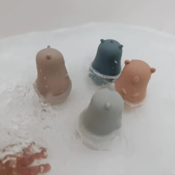 Silicone Owl & Otter Bath Toys