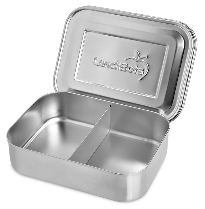 Lunchbots Stainless Steel Mini Snack Box - 2 compartment