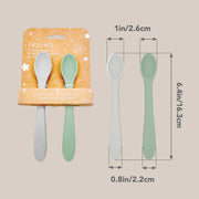 noüka Feeding Spoon Set - Leaf/Light Storm