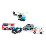 Tender Leaf Wooden Emergency Vehicles Set