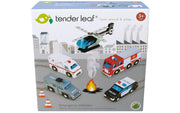 Tender Leaf Wooden Emergency Vehicles Set