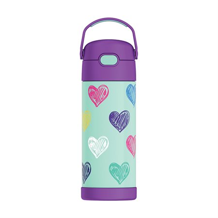 Thermos FUNtainer 14oz Water Bottle with Straw Top - Hearts