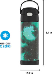 Thermos FUNtainer 16oz Water Bottle with Spout Top - Galaxy Green