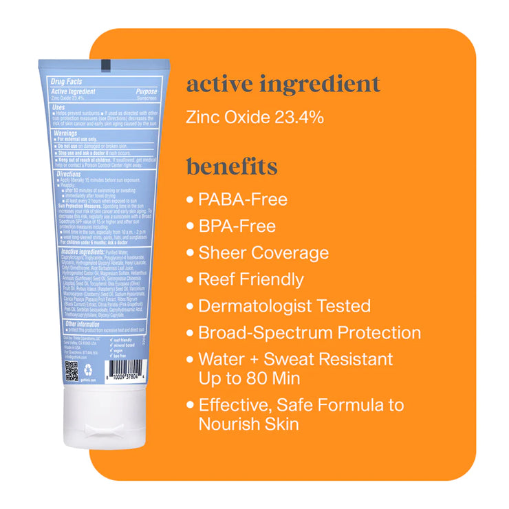 Think Clear Zinc Sunscreen Lotion SPF 50