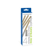 Stainless Steel Mini Copper Straws - Set of 4
