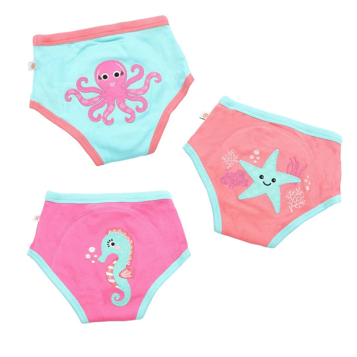Organic Cotton Potty Training Pants (3-pack) - Ocean Gals