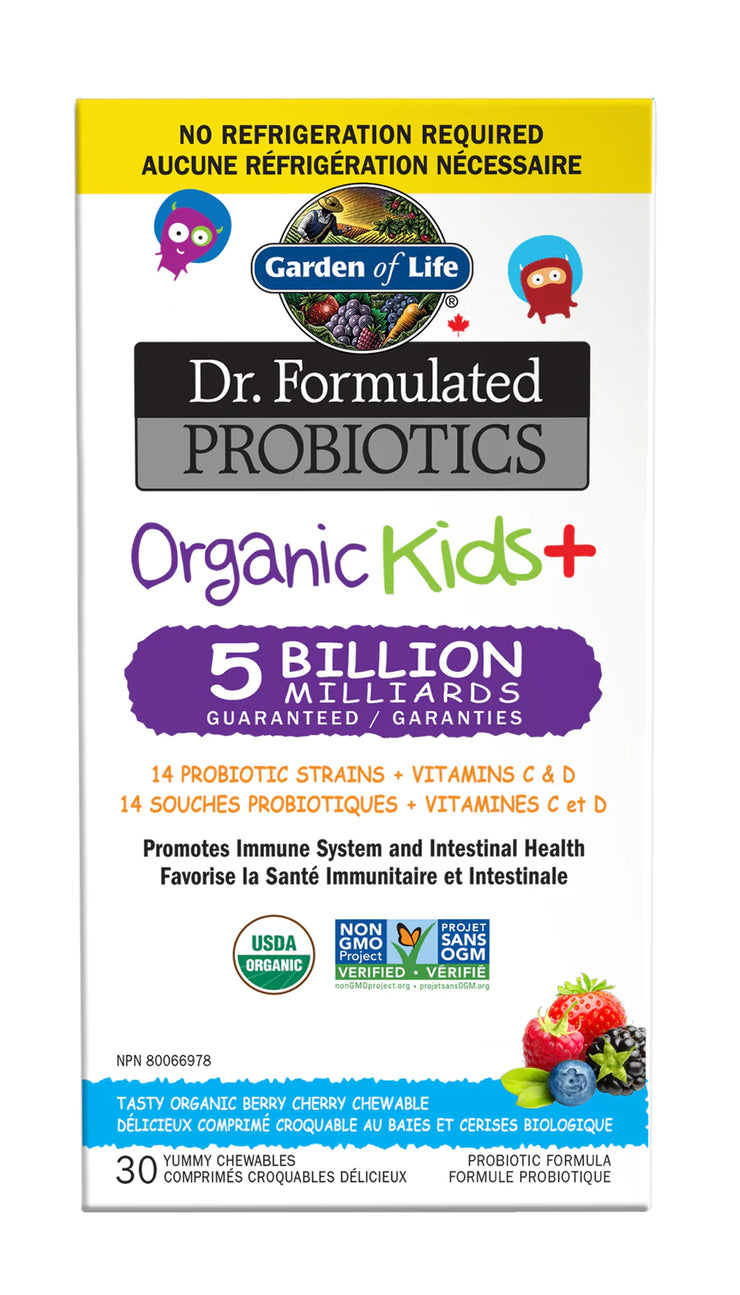 Dr. Formulated Probiotics Organic Kids+  | Berry Cherry