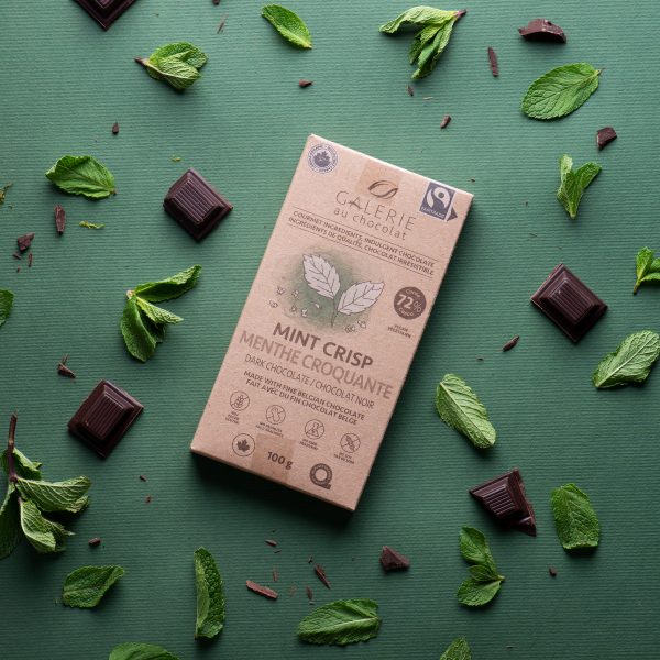 Fair Trade Organic Dark Chocolate - Mint Crisp