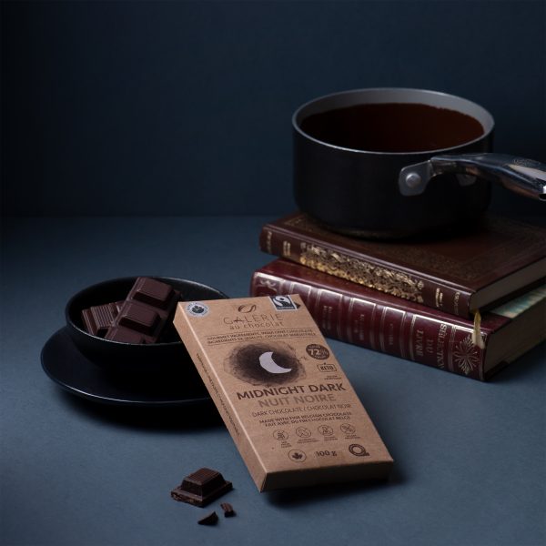 Fair Trade Organic Dark Chocolate - 72% Midnight Dark