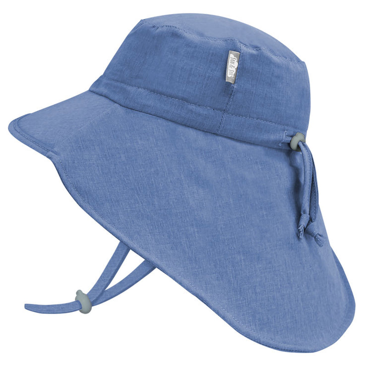 Adjustable Water Repellent Adventure Hat - Blue