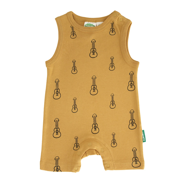 Tank Organic Cotton Romper - Ukuleles