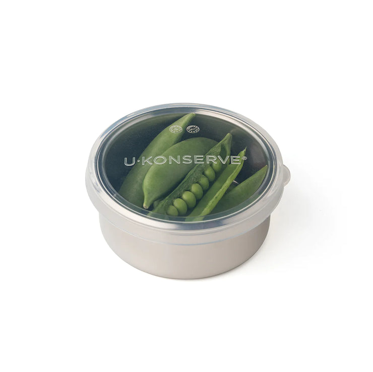 Stainless Steel Container with Clear Silicone Lid - 5 oz