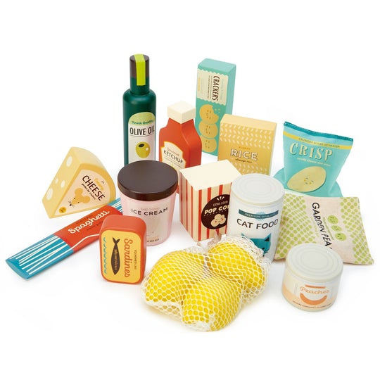 Wooden Play Grocery Set