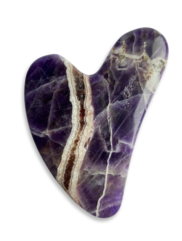 Heart Shaped Gua Sha - Amethyst