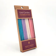 Beeswax Gala Candles - Pastel Colours