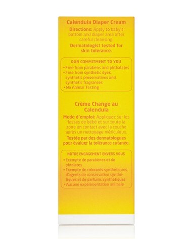 Box of Weleda Calendula Diaper Cream directions