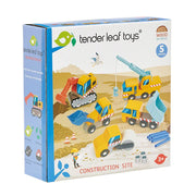 Tender Leaf Wooden Construction Vehicles Set