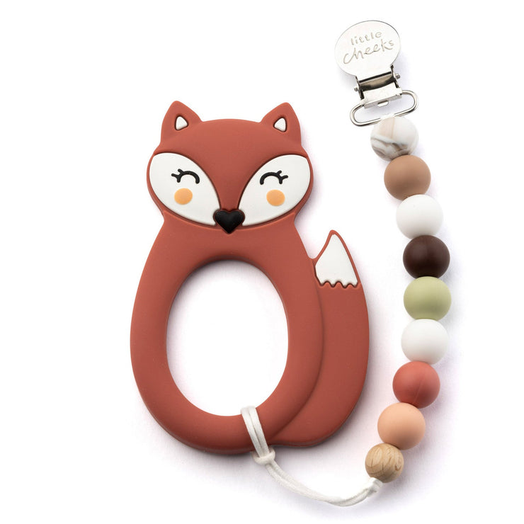 Fox Teether + Clip