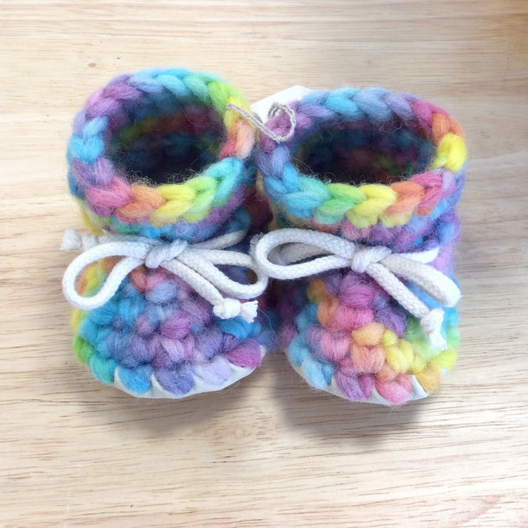 Wool Booties - Rainbow