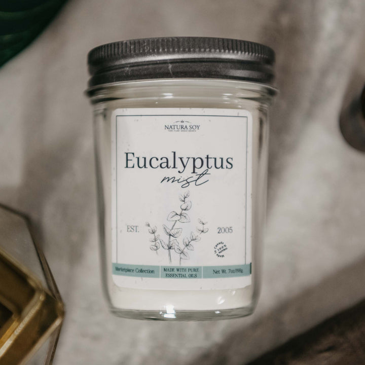 Pure Soy Wax Candle - Eucalyptus Mist