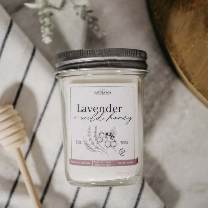 Pure Soy Wax Candle - Lavender Wild Honey