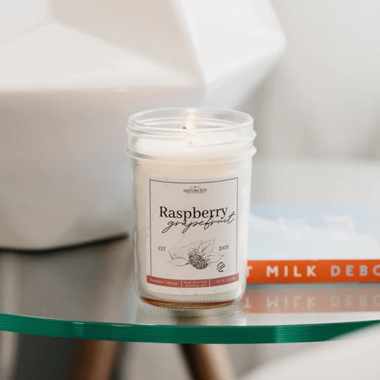 Pure Soy Wax Candle - Raspberry Grapefruit