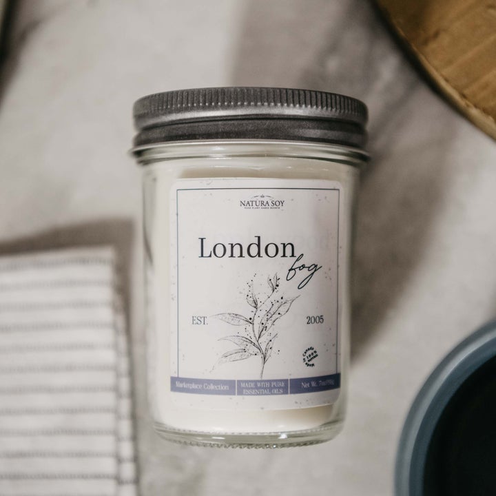 Pure Soy Wax Candle - London Fog