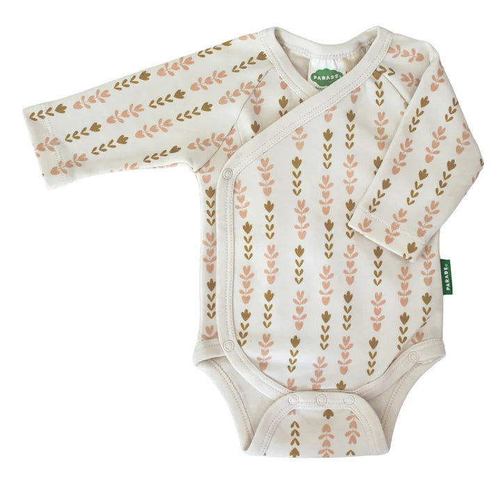 Long-Sleeved Onesie - Flower Chain