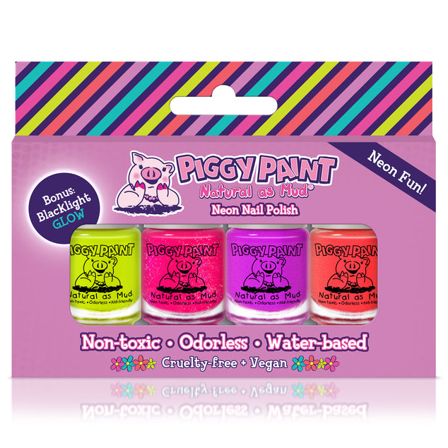 Kids Nail Polish Set - Mini Neon
