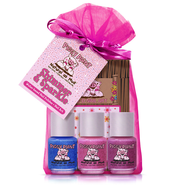 Kids Nail Polish Set - Shimmer and Sparkle