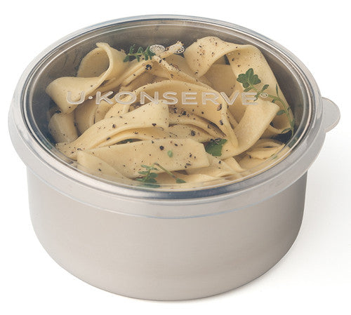 Stainless Steel Container with Clear Silicone Lid- 16 oz