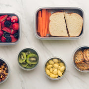 Stainless Steel Container with Clear Silicone Lid - 5 oz